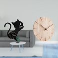 thumbnail image 2 of Reloj de pared de acrílico estético con diseño creativo moderno, silencioso, sin , adorno decorativo para sala de estar, oficina y restaurante., 2 of 8