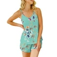 thumbnail image 7 of Anygrew Womens Pajama Sets Cami Shorts Soft Pajama Sets 2 Piece Pj Lounge Set Sleep Sleepwear, 7 of 7