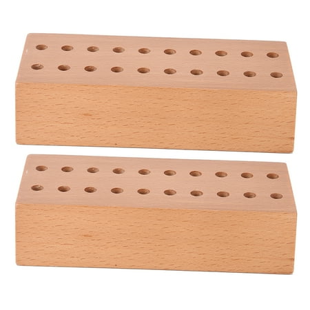 

2pcs 20 Holes Screwdriver Storage Rack Seat Drill Bit Stand Placement Accessory for Watchmaker Repairer
