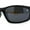 Black Yellow / Black, variant on Mens Lion Shield Emblem 90s Racer Rectangle Wrap Sunglasses Black Red