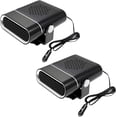 thumbnail image 1 of 2-in-1 Portable Car Heater with 360° Rotation, 12/24v 150w Car Defroster Windshield Heater, Heating and Cooling, Ultra Quiet and Lightweight Cars Heaters for All Vehicle(Black Black), 1 of 7