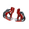 thumbnail image 4 of 2 Piezas Estribo Ecuestre con Inserciones Roscadas y Pedal Antideslizante en Acero Inoxidable y Cubierta Protectora de Goma Adecuado para Hombres Mujeres y Niños en Paseos a Caballo y Rojo, 4 of 8