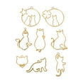 thumbnail image 2 of 10x 8 Unids Lindo Gato Abierto Colgantes de Bisel Colgantes de Resina para Los Halzgos de Joyería DIY Pendientes de Resina de Sunnimix joyas de bisel abierto, 2 of 8