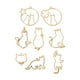 thumbnail image 2 of 8 piezas de colgantes de bisel abierto de gato, de resina con espalda abierta para manualidades de bricoje, de resina, colr, pul BLESIY joyas de bisel abierto, 2 of 8