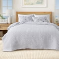 thumbnail image 5 of Coastal Quilt Set - Lightweight, Soft, All-Season - 2-Piece Reversible Nautical Bedding Set (Twin / Twin XL, Seashell Tile), 5 of 6