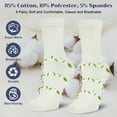 thumbnail image 4 of Loritta Women Crew Socks, Soft Cotton Dress Socks Pack Athletic Socks for Women White, Size 9-11, 8 Pairs, 4 of 6