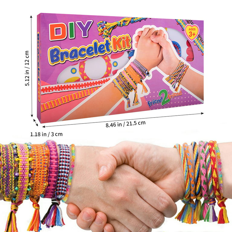 Friendship Bracelet Making Kit Toys, 2 Charm Bracelet Making kit