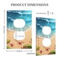 thumbnail image 3 of Rocae Tropical Beach With Starfish for Decorator Light Switch or Receptacle Outlet Wall Plate,Polycarbonate Thermoplastic-Style S, 3 of 6