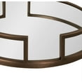 thumbnail image 3 of Kate and Laurel Gohana Modern Mirrored Tray, 16 Inch Diameter, Bronze, Decorative Round Mirror Tray for Storage and Display, 3 of 7