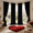 Black, variant on 4 Panels Crushed Velvet Light Filtering Window Curtains, Grommet Romantic Valentine's Day Home Decor Drapes, 52X84/96/108 Inch for All Room Decoration