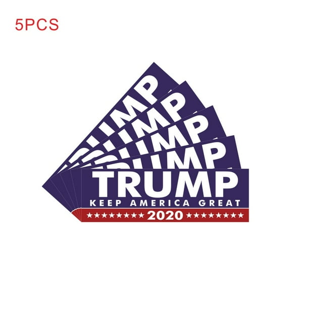 5pcs Bumper Sticker Decal Car Body Sticker President Donald Trump Bumper Stickers Car Stickers For President 2020 Decal United States Presidential Election Walmart Com Walmart Com
