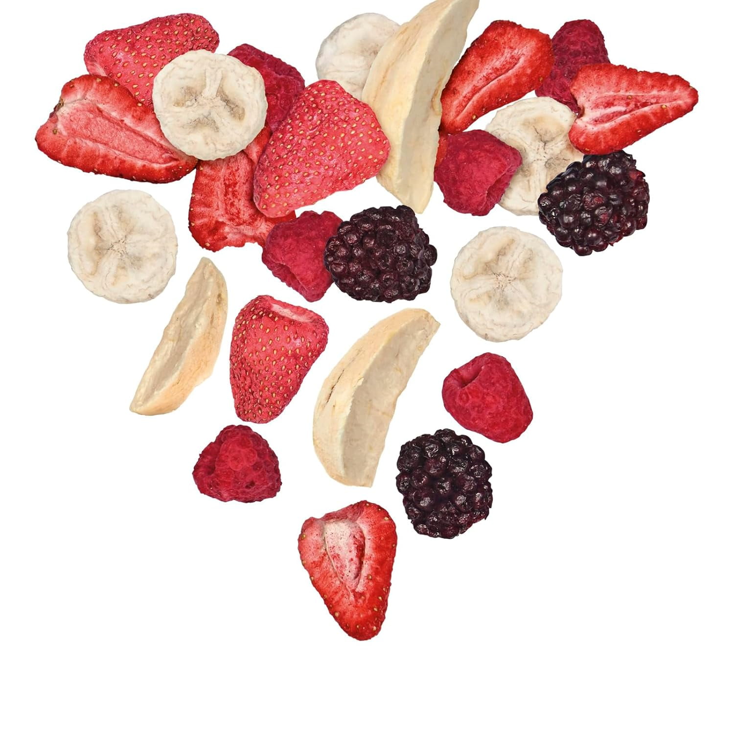 Pol’s Freeze Fresh Premium Freeze Dried Strawberries,Apple,Banana,Raspberries,Blackberries|Non-GMO,Kosher,Vegan,Gluten-Free,No Additives,No Added Sugar| 6x Apple,4x Strawberry-Banana,2x Berry Mix