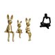 thumbnail image 1 of Figura decorativa de conejo sentado, miniatura abstracta, pensador, de cerámica. Ideal para oficinas, salas de estar, dormitorios y bodas., 1 of 8