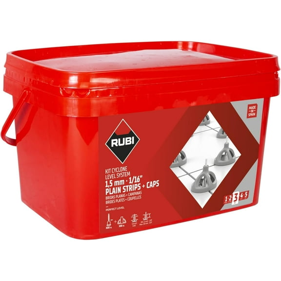 Rubi Tools KIT CYCLONE Tile Leveling System 1/16' 35964, White