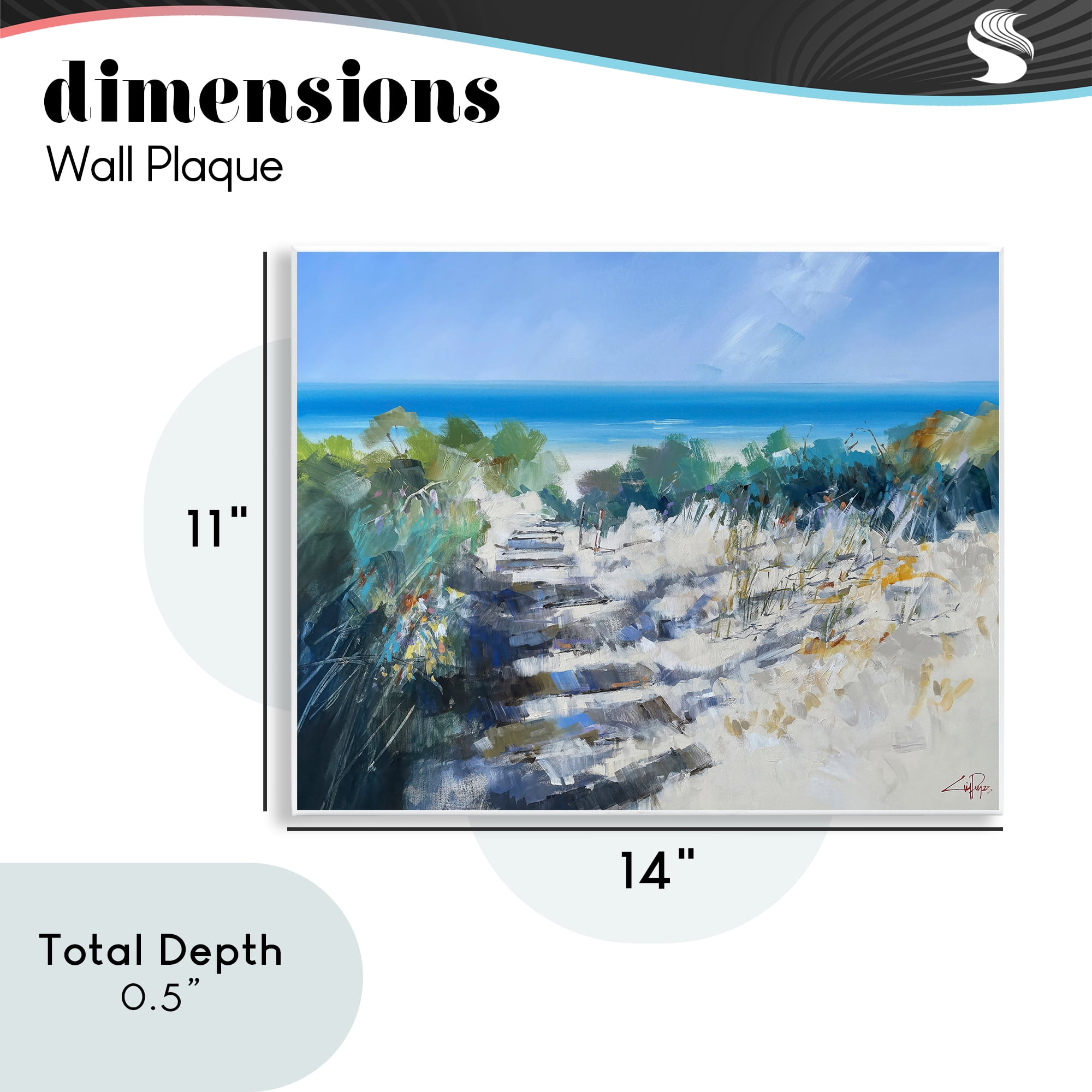 Stupell Industries Beach Steps in Robe Wall Plaque Art, design by Craig Trewin Penny