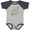 Baseball Heather and Navy, variant on My Aunt and Uncle Love Me Boys or Girls Baby Bodysuit