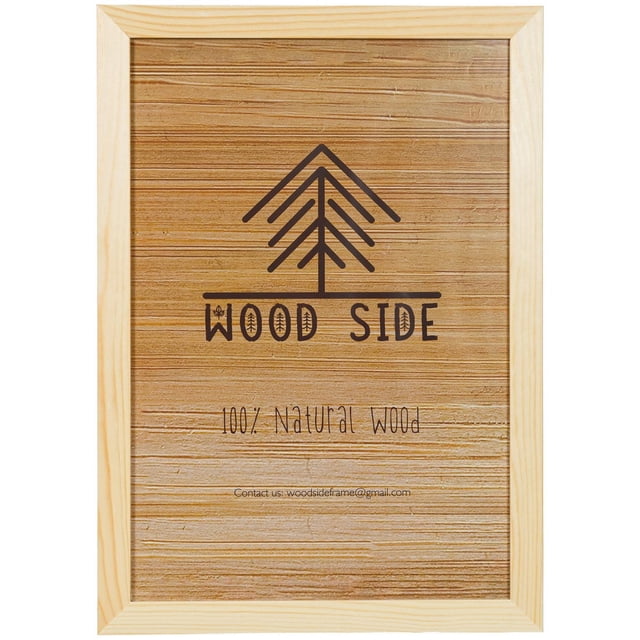 Marco de Fotos Rústico de Madera Maciza de 30,5 X 40,6 Cm, con Efecto Desgastado Ecológico, para Montaje en Pared.