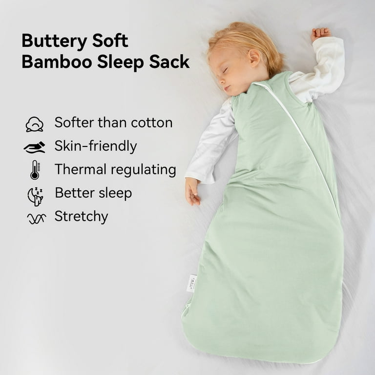 Bamboo Sleep Sack 6 12 Months 1.0 Tog Ultra Soft Toddler Sleeping Sack Unisex Baby Wearable Blanket 2 Way Zipper Sleeping Bag for Babies Girl Boy Breathable Lightweight Neutral Medium Walmart