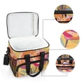 thumbnail image 6 of FORMRS Insulated Cooler Bag 24 Cans Capacity Soft Leakproof Lunch Box with Side Pockets, Purple Abstract Floral, 6 of 7
