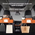 thumbnail image 4 of Hunlyman Car Back Seat Organizer with Cup Holders, Backseat Organizers Hanging Storage, for Hold Drinks, Handbag, Compatible with Most Vehicles, 4 of 9