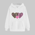 thumbnail image 2 of UPPADA Valentine Hooded Sweatshirt for Women Funny Love Heart Shirts Long Sleeve Pullover Casual Crewneck Top for Valentine Celebrations White,XL, 2 of 6