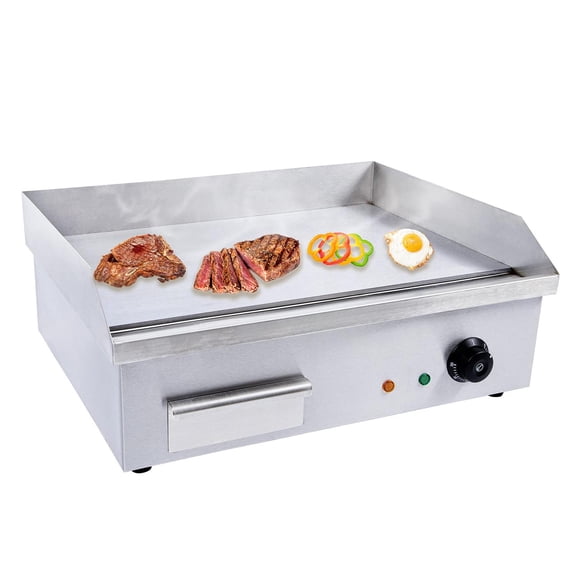Plancha Eléctrica TBVECHI Negra con Control Termostático para Barbacoa y Teppanyaki