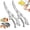 A2, variant on Stainless Steel Bone-Cut Kitchen Scissors - Multipurpose Heavy Duty Poultry Shears, Bone Cutting Scissors with Safety Lock & Non-Slip Grip for Chicken Meat Fish Vegetables (AB)