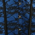 thumbnail image 4 of Grebrafan Corsets for Women Gothic Lace up Bustier Top Blue XS, 4 of 5