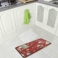 thumbnail image 4 of Coolnut Kitchen Rugs,Christmas Santa Non Slip Washable Cushioned Carpets Polyester AntiFatigue Comfort Porch Floor Mat Christmas Decoration 39×20 in, 4 of 7