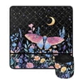 thumbnail image 2 of HELLHERO Sewing Machine Pad Butterfly and Florals with 4 Pockets Easy to Clean Washable Dustproof Mat, 2 of 5