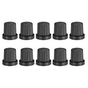 Unique Bargains 6mm Shaft Hole Knob for Speaker Effect Pedal Amplifier Black Potentiometer Knob Black Mark 10 Pcs