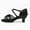 Black-1.9inch, variant on Women's Latin Dance Shoes Satin Ballroom Salsa Practice Professional Performance Dancing Shoes