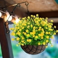 thumbnail image 4 of Spencer 8 Bundles Artificial Fake Flowers UV Resistant No Fade Boxwood Outdoor Faux Plastic Plants for Garden Patio Porch Window Decor, 4 of 7