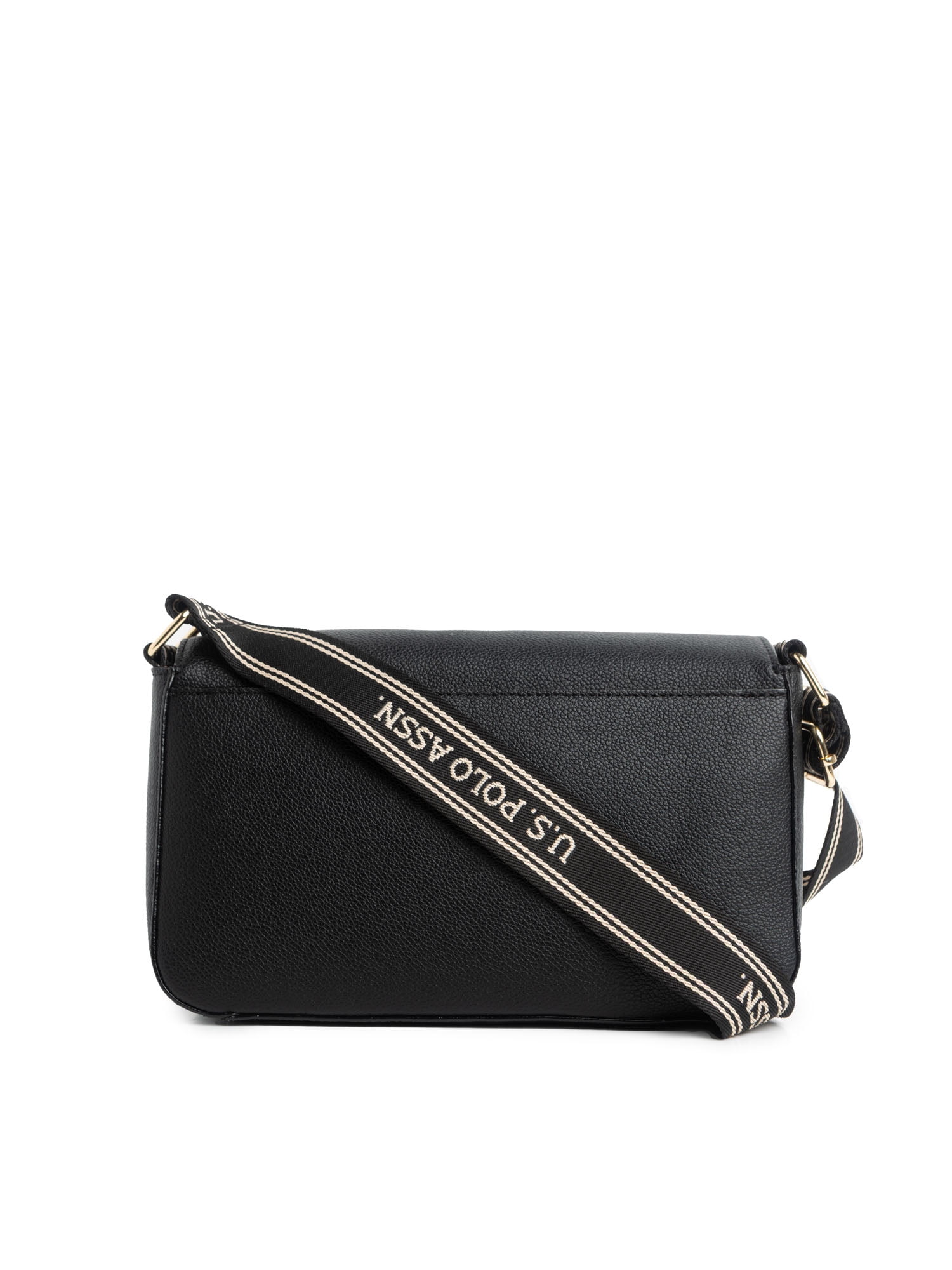 U.S. Polo Assn. Women's Flap Crossbody, Black