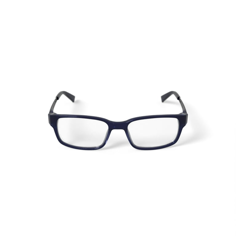 EasyClip Men's EC318 Rectangular Prescription Eyeglasses