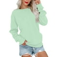 thumbnail image 2 of Hauts pour Femmes Hauts à Manches Longues Amples pour Femmes Hauts Décontractés Surdimensionnés Tunique Plissée Boutonnée Décontractée Automne Hauts à Imprimé d'Halloween pour Femmes Vert Armée G, 2 of 6
