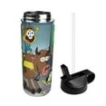 thumbnail image 3 of Big City Greens Kids Insulated Water Bottle With Straw - 18 Oz Stainless Steel Double Wall Vacuum Cup, Leakproof, Bpa Free, Suitable For Boys And Girls, 3 of 5