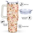 thumbnail image 3 of Personalized Dog Lover Gift Idea - 40oz Insulated Tumbler with Straw for Women - Non-Slip Handle Coffee Travel Cup, 3 of 7