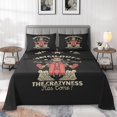 3 Pcs Fitted Sheet Set Twin Size with Deep Pocket Gothic Pagan Viking