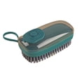 thumbnail image 2 of Clothing Stain Brush, Soft Bristles, Removes Stains, Easy-to-Hold, Scrub Brush for Shoes, Laundry, Countertops, Bathtubs (Green), 4.5x2.2x2.0", 2 of 9