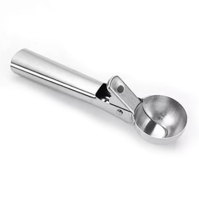 Cuchara para helado de acero inoxidable, multifuncional, manual, portátil, para casa, hotel y restaurante.