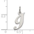 thumbnail image 4 of 925 Sterling Silver Dainty Letter I Initial Name Monogram Necklace Charm Pendant, 4 of 8