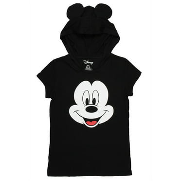 Women's Mickey Mouse Zip Hoodie All-Over Sweatshirt Heather Gray 