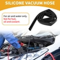 thumbnail image 2 of Unique Bargains 1pc 130PSI Max Pressure Universal Silicone Vacuum Tubing Hose Car Automotive Vacuum Line High Temperature Silicone Black 6FT 2mm Thickness 13/16" 20mm ID, 2 of 7