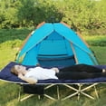 thumbnail image 4 of REDCAMP Folding Cot Pads for Sleeping Extra Thick, Soft Comfortable Velvet & Corduroy Cotton Camping Cot Mattress Pad for Backpacking Hiking, Black Blue Brown Grey 75x30 inches, 4 of 8