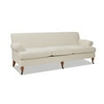 thumbnail image 4 of Jennifer Taylor Home Alana 88" Lawson Living Room Three-Cushion Recessed Arm Sofa Couch with Metal Casters, Light Beige, 4 of 8