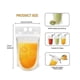 thumbnail image 3 of 100pcs Reusable Drink Pouches With 100 Individually Wrapped Straws For Adults Clear Drink Bags With Disposable, 3 of 5