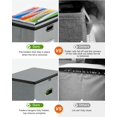 thumbnail image 4 of shiyou-Zipper File Box with Lid, Letter Size File Organizer with Mesh Pockets, Portable Filing Box with Handle, Zippers Document Organizer Storage Box for Office/Home/School (1 Pcs, Gray), 4 of 4