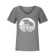 thumbnail image 4 of Camiseta sin mangas con cuello en V y estampado informal elegante para mujer OAVQHLG3B Store  lin121212, 4 of 5