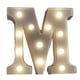 thumbnail image 1 of Xihbxyly Luces Led con Letras, Alfabeto Iluminado En Blanco Cálido, Letrero de Marquesina a Pilas, Decoración para Fiestas En Interiores y Exteriores, Navidad, Cumpleaños, Bodas, 18,5 X 22,8 X 4,6 Cm, 1 of 2